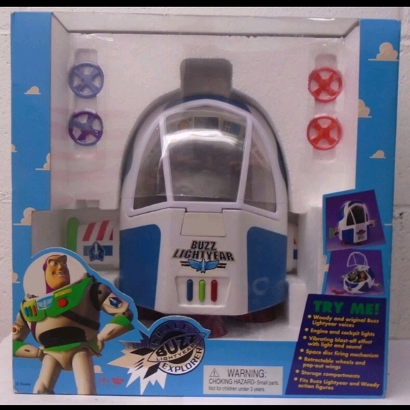 Buzz Lightyear Space Ranger Helmet - Blue and White - Picture 1 of 4